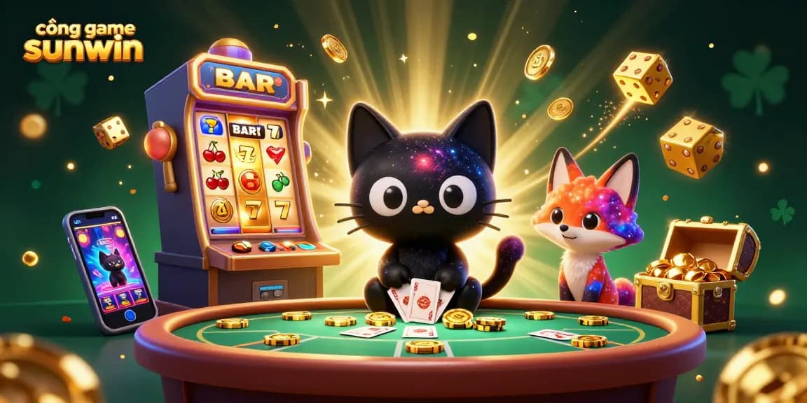 Players enjoy the thrilling experience at cổng game sunwin with vibrant characters and dynamic game elements.