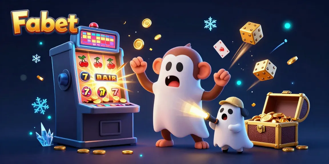 Experience Fabet's thrilling jackpot scene with lively characters amidst casino excitement.