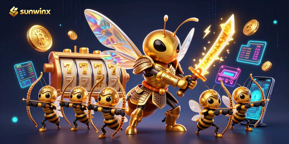 Experience fun with sunwinx gaming through vibrant slot machines and crypto-themed elements.
